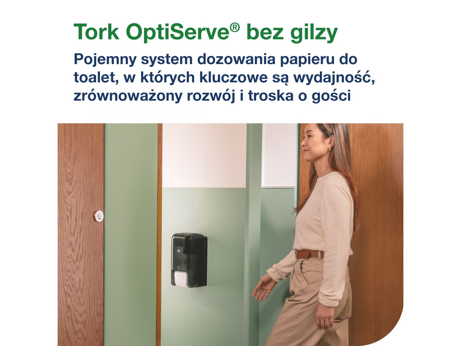 Dozownik papieru toaletowego Tork 558042 OptiServe T7 Czarny 2 rolki